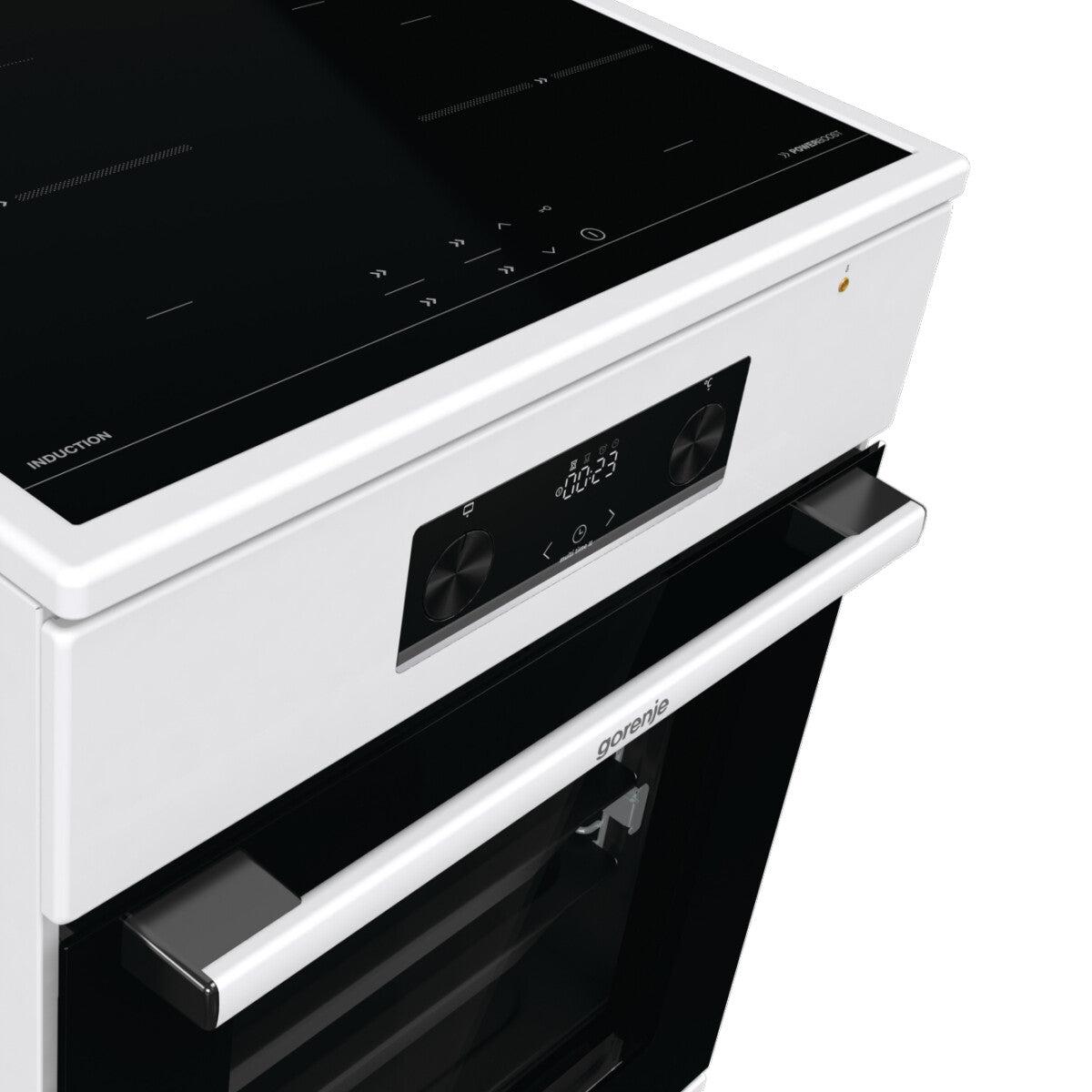 Gorenje GEIT5C60WPG Freestanding cooker Electric Zone induction hob White