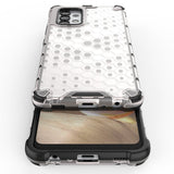 Honeycomb case pansret cover med en gel ramme til Samsung Galaxy A03s (166.5) sort