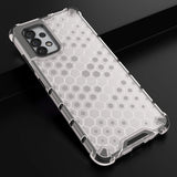 Honeycomb case armored cover with a gel frame for Samsung Galaxy A13 5G transparent