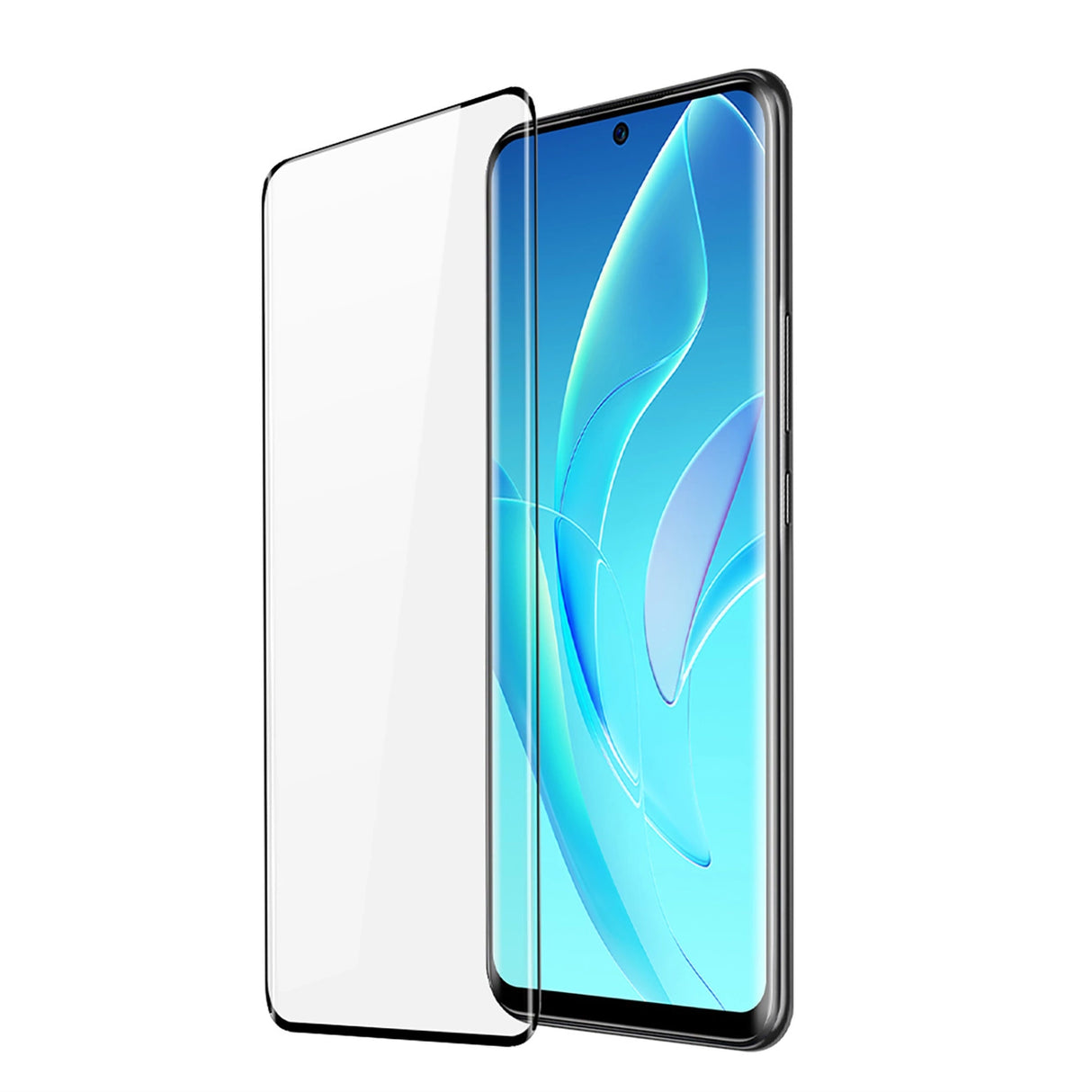 Dux Ducis Curved Glass Hæmt glas til Honor 60 Pro med sort ramme