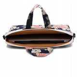 Canvaslife Briefcase 15-16'' Laptop Bag - Navy Blue and White