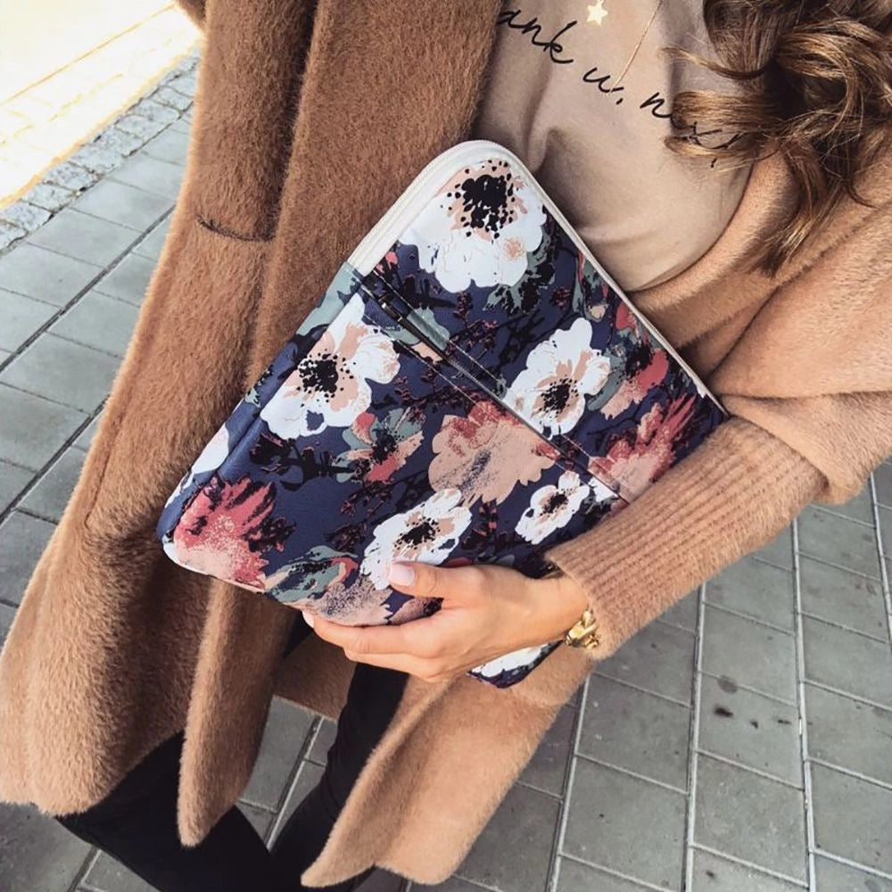 Canvaslife Aktetaske Laptop Bag 15-16 - Navy Blue/Pink