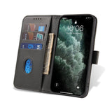 Magnet Case elegant case case cover with a flap and stand function for Motorola Moto G71 5G black