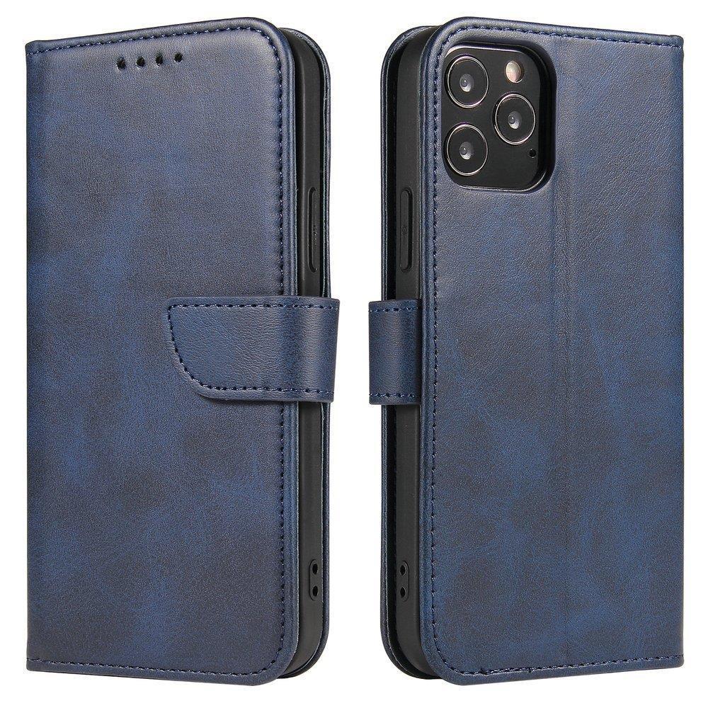 Magnet Case elegant cover med flap og stativ funktion til Samsung Galaxy A73 blå