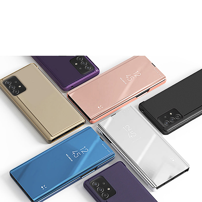 Clear View Case flip cover til Samsung Galaxy A73 pink