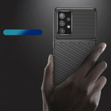 Thunder Case fleksibelt pansret cover til Samsung Galaxy A73 sort