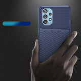 Thunder Case fleksibelt pansret cover til Samsung Galaxy A73 blå