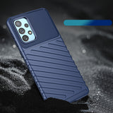 Thunder Case fleksibelt pansret cover til Samsung Galaxy A73 blå