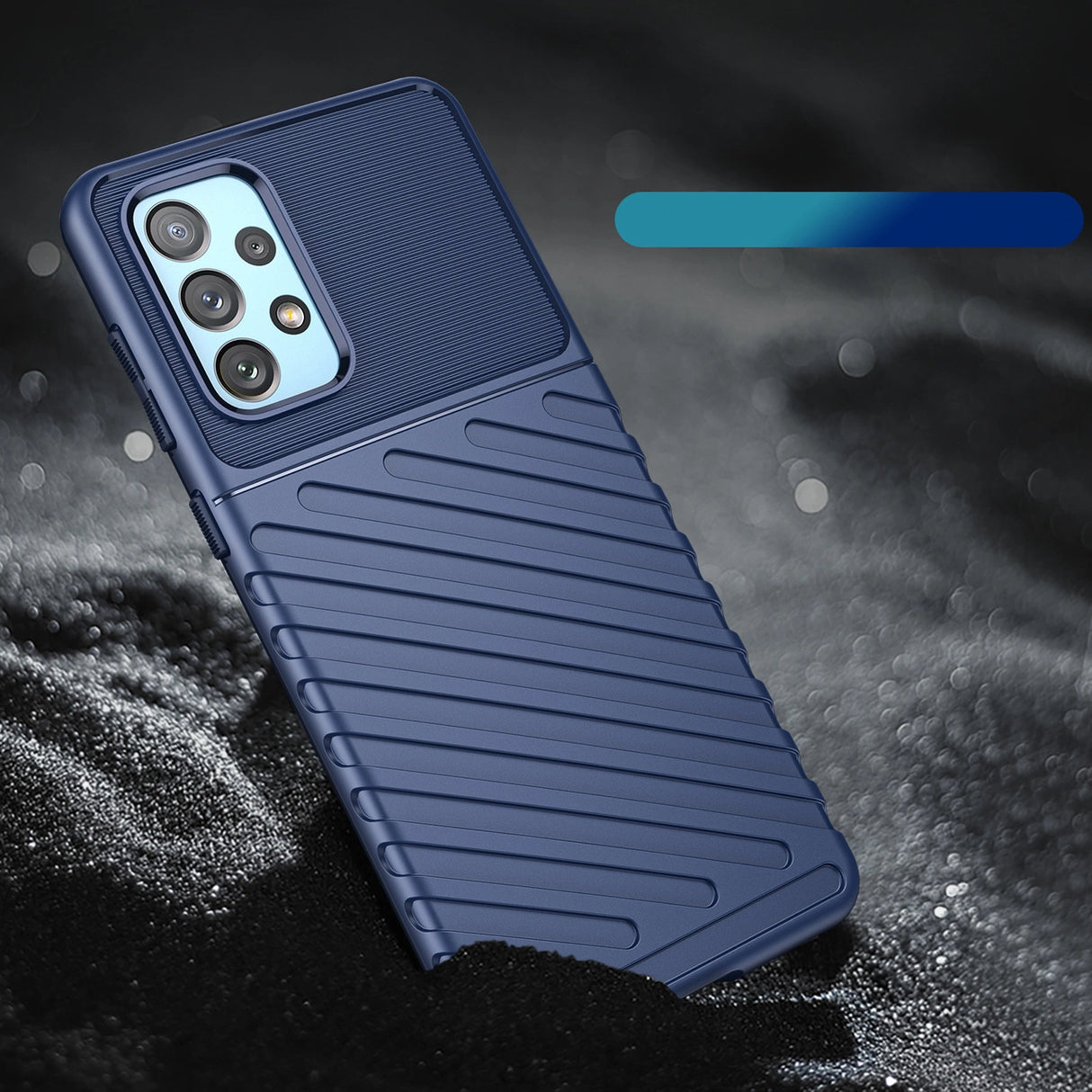Thunder Case fleksible pansrede cover til Samsung Galaxy A73 blå