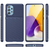 Thunder Case fleksibelt pansret cover til Samsung Galaxy A73 blå