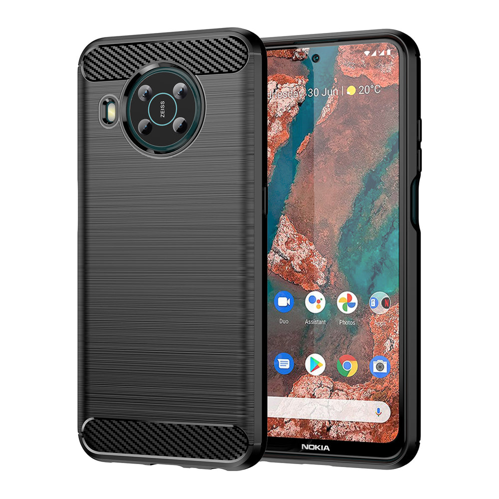 Carbon Case Fleksibel omslag til Nokia X100 sort