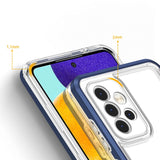 Clear 3in1 Case til Samsung Galaxy A13 5G Frame Gel Cover Blå