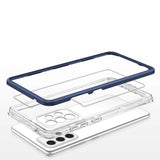 Clear 3in1 Case til Samsung Galaxy A13 5G Frame Gel Cover Blå