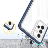 Klar 3in1 Case til Samsung Galaxy A13 5G Frame Gel Cover Blå