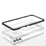 Klar 3in1 Case til Samsung Galaxy A73 Frame Cover Gel Black