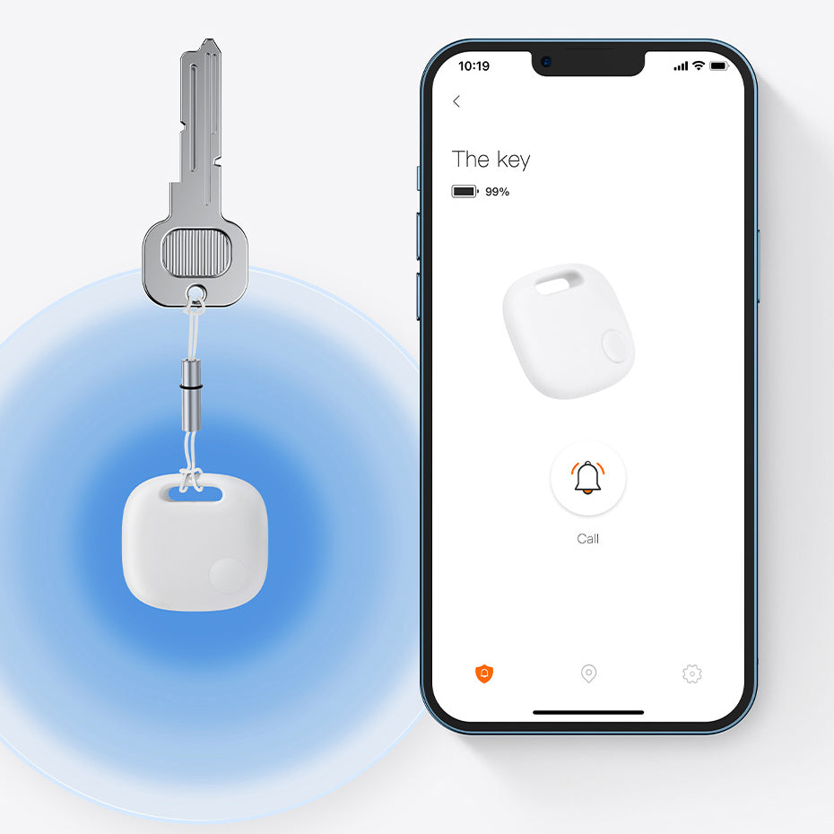 Baseus T2 Pro smart GPS tracker for children's handbag keys white (FMTP000002)