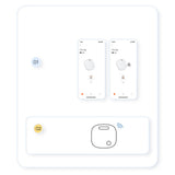 Baseus T2 Pro smart GPS tracker for children's handbag keys white (FMTP000002)