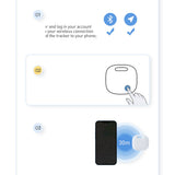 Baseus T2 Pro smart GPS tracker for children's handbag keys white (FMTP000002)