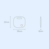 Baseus T2 Pro smart GPS tracker for children's handbag keys white (FMTP000002)