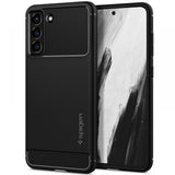 Spigen Rugged Armor Case til Samsung Galaxy S21 FE - Matte sort