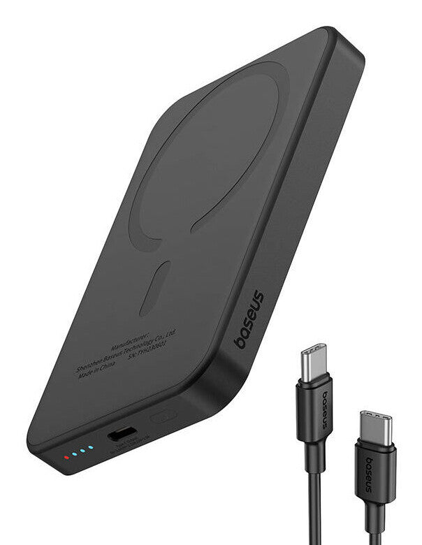 Baseus P10022107113-00 powerbank Lithium polymer (LiPo) 5000 mAh Trådløs opladning Sort