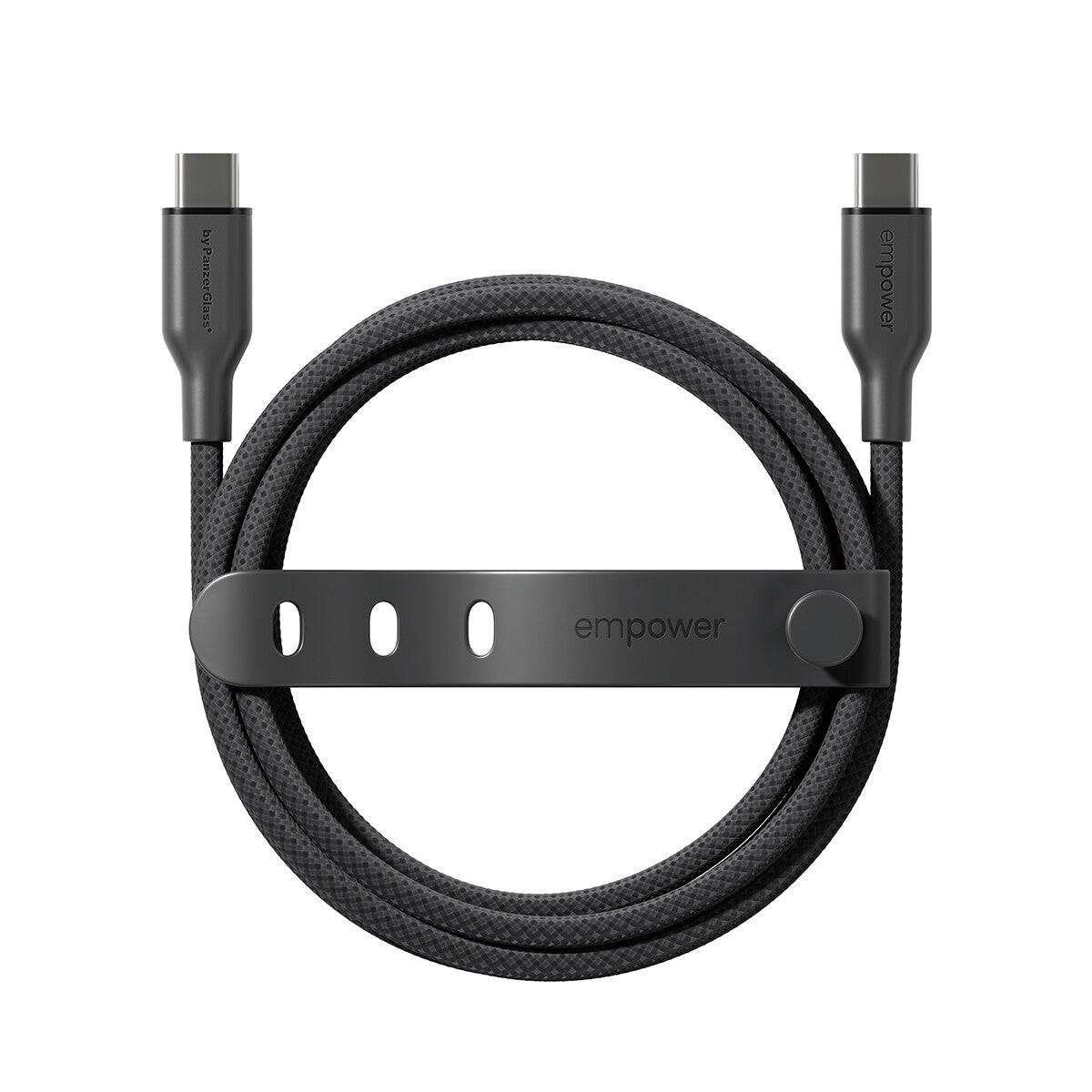 PanzerGlass empower™ by ® Racing 60W USB-C to USB-C Kabel | USB 2.0 | 1.2M | Space Black