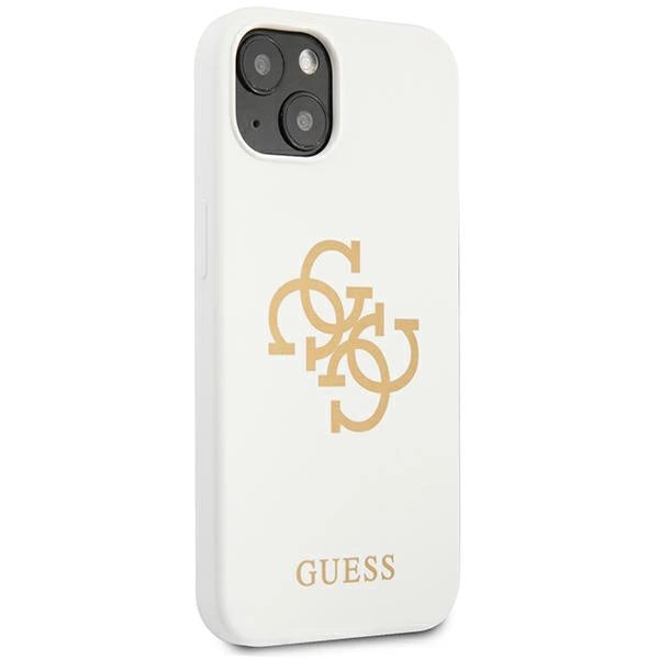Guess GUHCP13SLS4GGWH iPhone 13 mini 5.4" white/white hard case Silicone 4G Logo