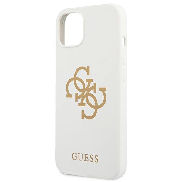 Guess GUHCP13SLS4GGWH iPhone 13 mini 5.4" white/white hard case Silicone 4G Logo