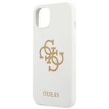 Guess GUHCP13SLS4GGWH iPhone 13 mini 5.4" white/white hard case Silicone 4G Logo