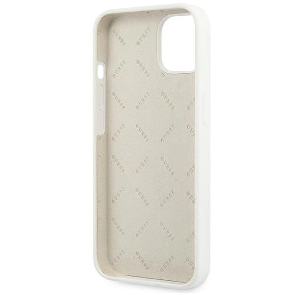Guess GUHCP13SLS4GGWH iPhone 13 mini 5.4" white/white hard case Silicone 4G Logo