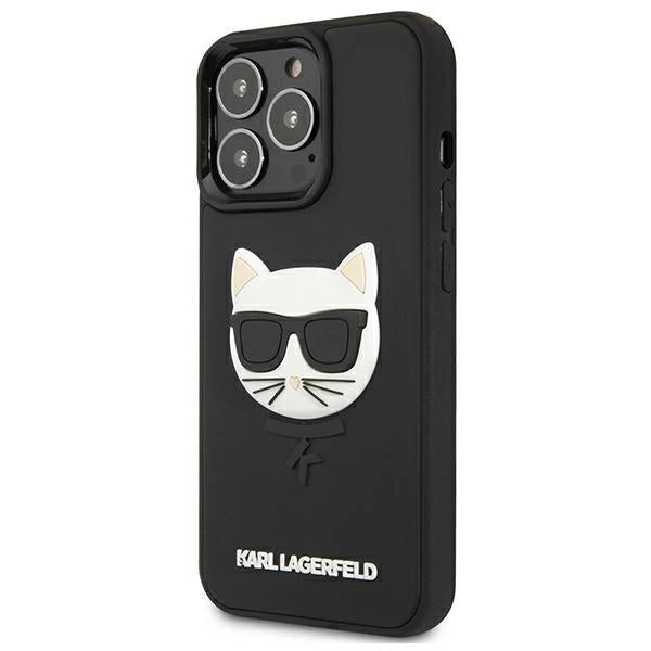 Karl Lagerfeld 3D Rubber Choupette Case for iPhone 13 Pro / iPhone 13 - Black