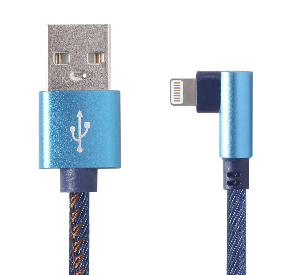 Gembird CC-USB2J-AMLML-1M-BL Lightning kabel Sort, Blå