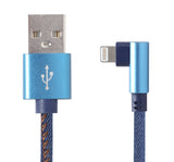 Gembird CC-USB2J-AMLML-1M-BL Lightning kabel Sort, Blå