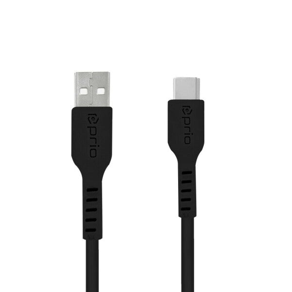 prio højhastigheds opladning og synkronisering USB C til USB A-kabel 3A 0,6 m sort