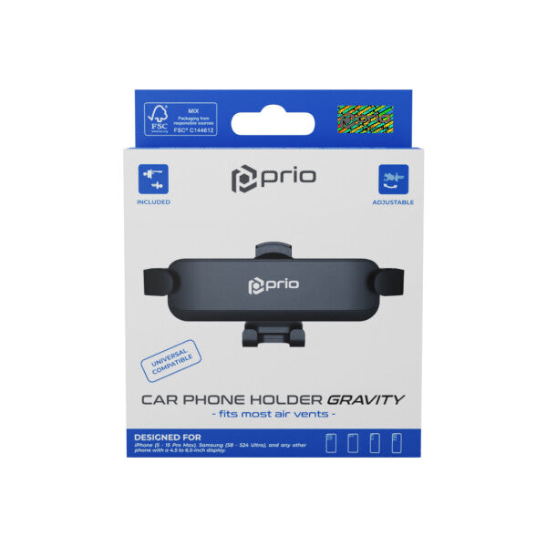 prio Universal Bilholder GRAVITY, Sort