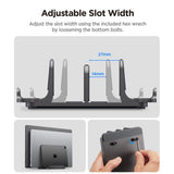 Spigen Ld208 S4 Vertikal Bærbar Stand, Grå