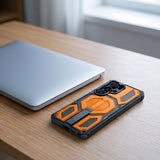 Tech Protect Magblast Magsafe + Glas 2 Pak Galaxy S26 Ultra Sort/Orange