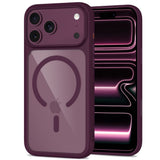 Tech Protect Magone Magsafe Cc + Glas 2 Pak Iphone 17 Pro Max / 18 Pro Max Burgundy/Clear