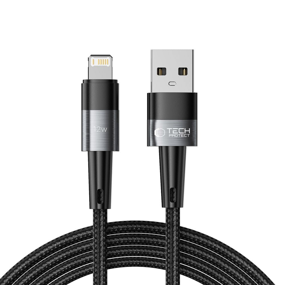 Tech Protect Ultraboost Lightning Kabel 12 W/2.4 A 200 Cm Grå