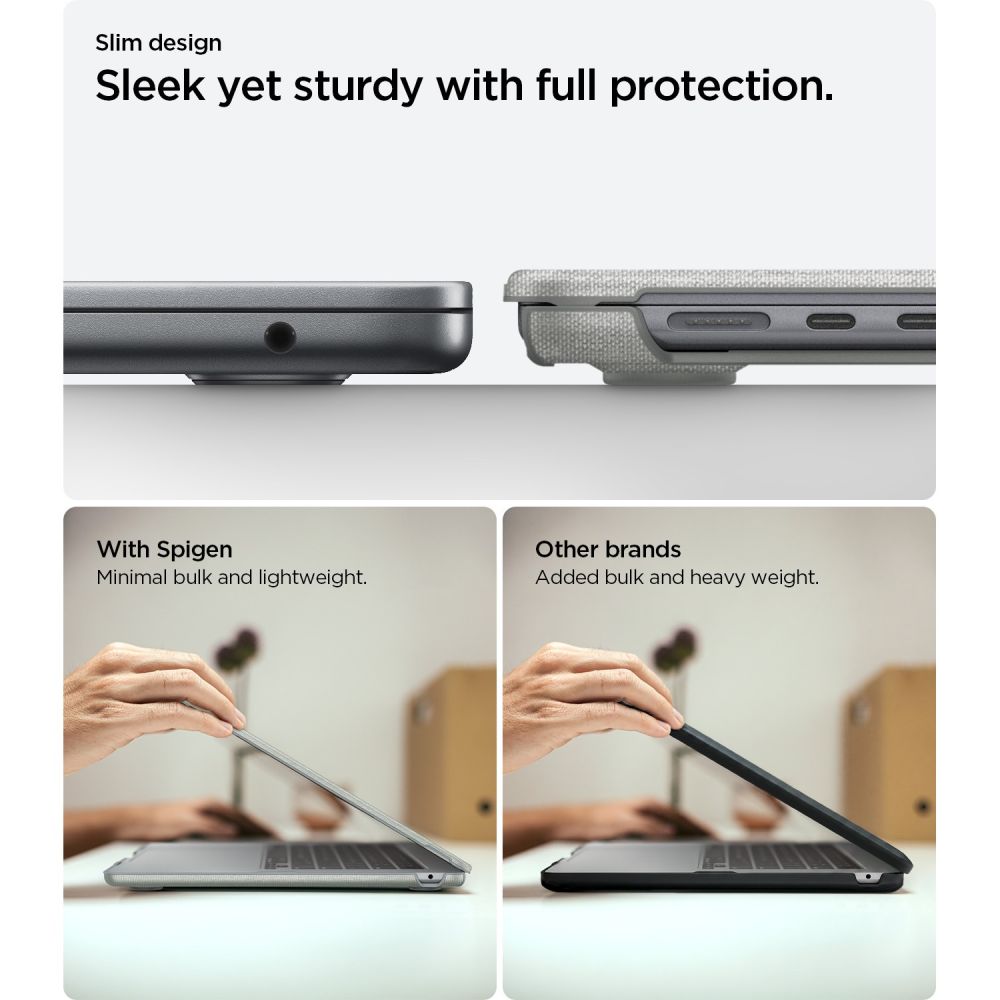 Spigen Urban Fit Macbook Air 13 M2 M5 2023 2026 Heathergray
