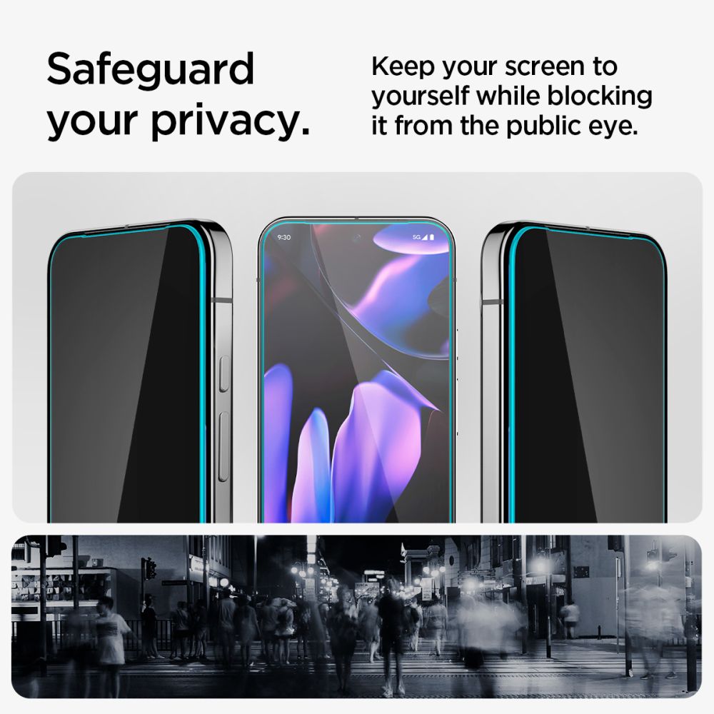 Privacyglas Spigen Glas.Tr ”Ez Fit” 2 Pack Google Pixel 9/9 Pro / 10/10 Pro Privacy