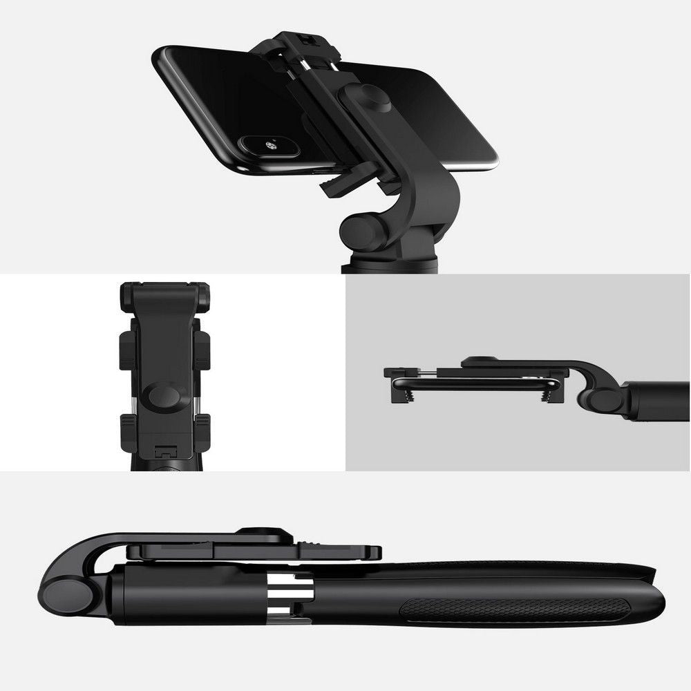 Tech Protect L01 S Bluetooth Selfie Stick Stativ Sort