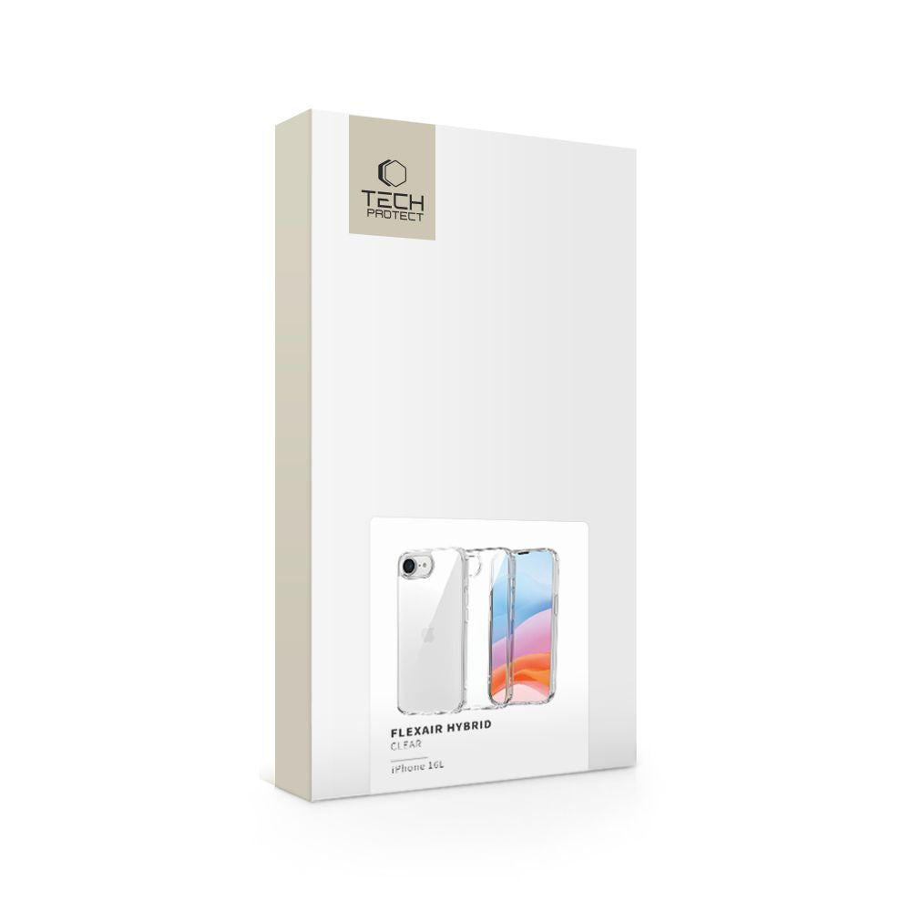 Tech Protect Flexair Hybrid Iphone 16 E / 17 E Klar