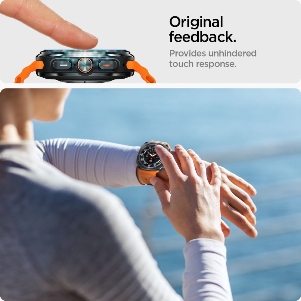 Hærdet Glas Spigen Glas.Tr ”Ez Fit” 2 Pack Samsung Galaxy Watch Ultra 2024 / 2025 (47 Mm) Klar