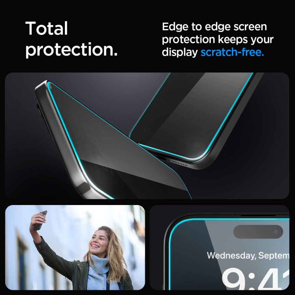 Hærdet Glas Spigen Glas.Tr ”Ez Fit” Iphone 15 Plus / 16 Plus Fortrolighed