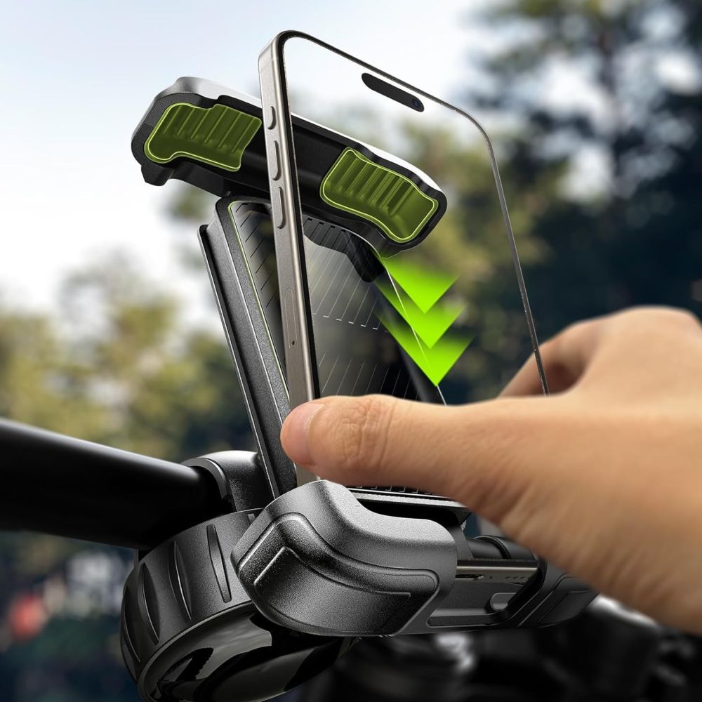 Tech Protect V6 Universal Cykel Og Motorcykelholder Sort