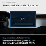Hærdet Glas Spigen Glas.Tr ”Ez Fit” Tesla Model X 2022 2026 / Model S 2021 2026 Sort