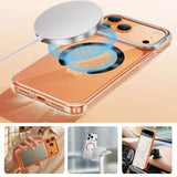Tech Protect Mmp 210 Magnetisk Magsafe Ring 2 Pak Sort & Cosmic Orange
