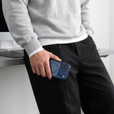 Tech Protect Magpeak Magsafe Cc Iphone 17 Pro Max / 18 Pro Max Dyb Blå/Klar