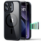 Esr Classic Hybrid Magsafe & Hærdet Glas Til Iphone 17, Klar/Sort